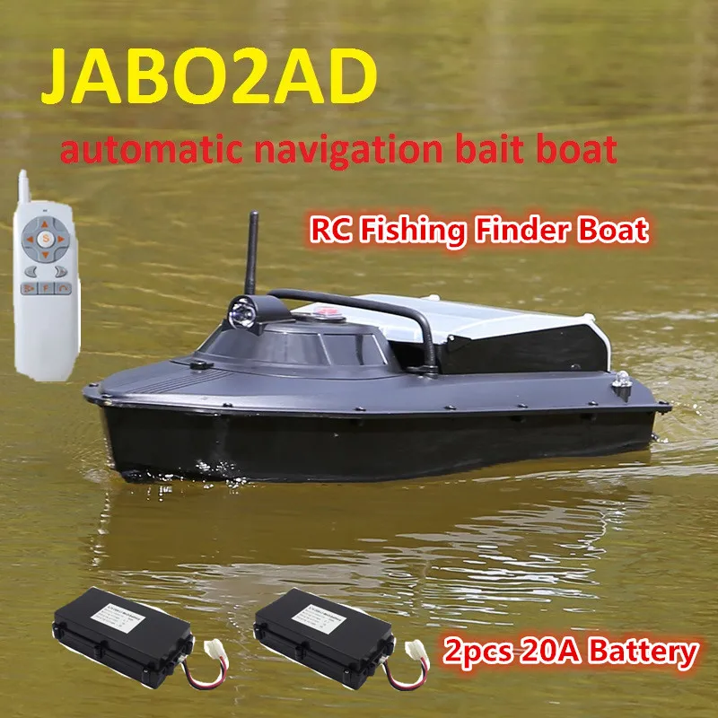 JABO 2AD 20A 10A RC Bait Boat Fish finder GPS Auto Navigation with