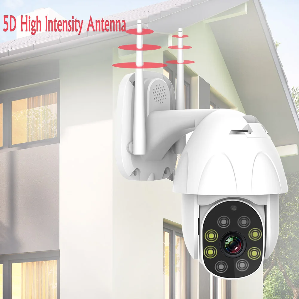 Беспроводная камера безопасности HD 1080P PTZ IP камера ИК наружная Водонепроницаемая домашняя камера видеонаблюдения двухсторонняя аудио Автоматическая отслеживающая CCTV камера