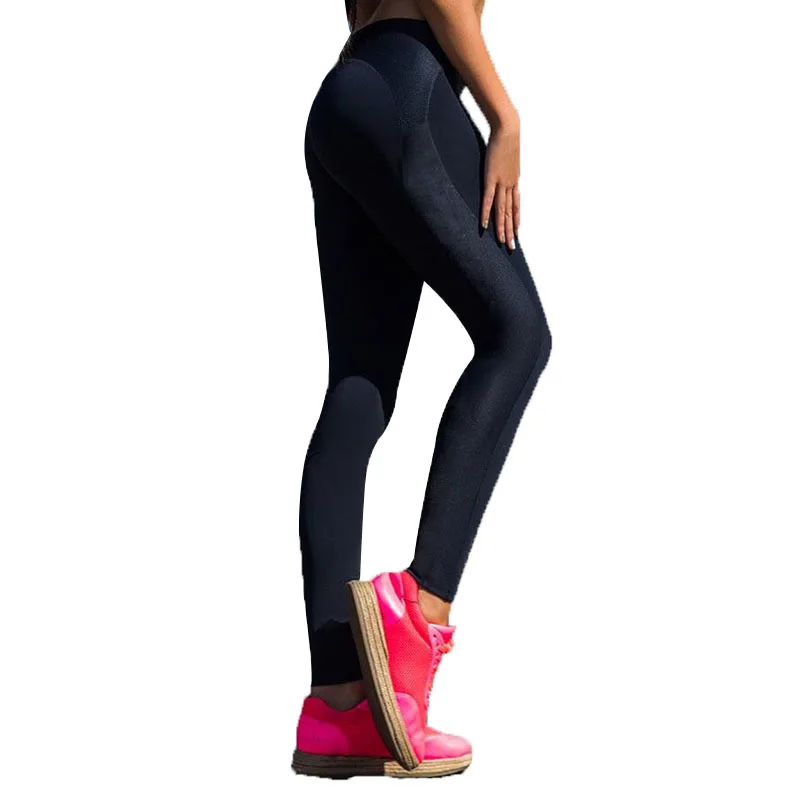 

INITIALDREAM Women Mesh Pattern Print Leggings Fitness Sexy Women Sporting Workout Leggins Jogging Elastic Slim Pants