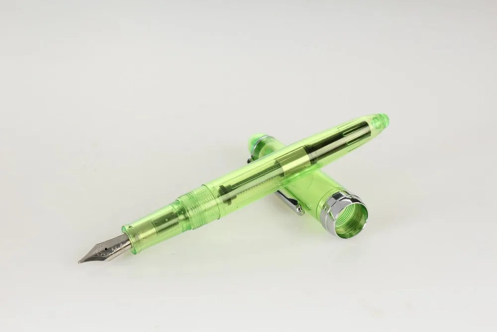Jinhao992 прозрачная перьевая ручка Роскошные чернила ручка для студентов Pluma Fuente Stylo Plume Pluma Tinta канцелярские принадлежности подарок для письма
