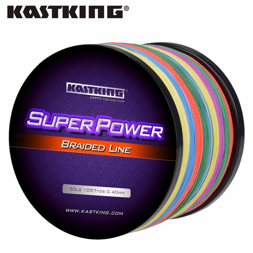 

KastKing Multicolor 80LB 0.50mm 1000M Extreme Strong Braided Fishing Line 10-80LB Freshwater/Saltwater Fishing Free Shipping