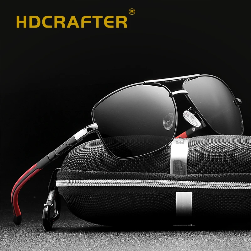 

Polarized Sunglasses Men Driving Brand Design Sunglasses Square Frame Sun Glasses Eyewear Male UV400 Mirror Classic Gafas