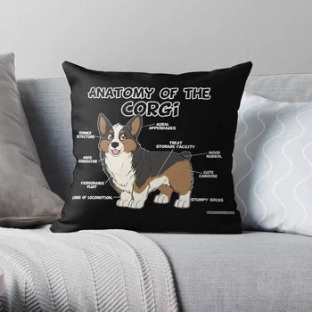 

Anatomy of the Corgi tricolor Pillow Covers Cases Pattern Nordic Cover Cushion Pillowcase Square Print