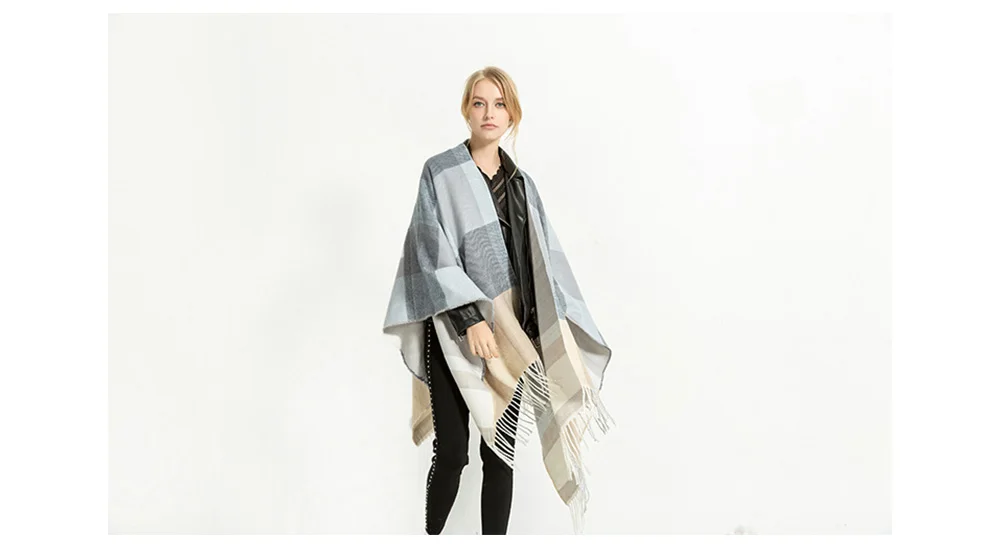 Warm Acrylic Poncho (4)
