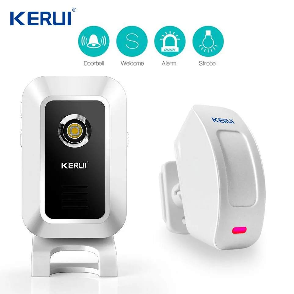 Door Sensor Chime & 1byone PIR Motion Sensor Wireless Doorbell 36 Tones