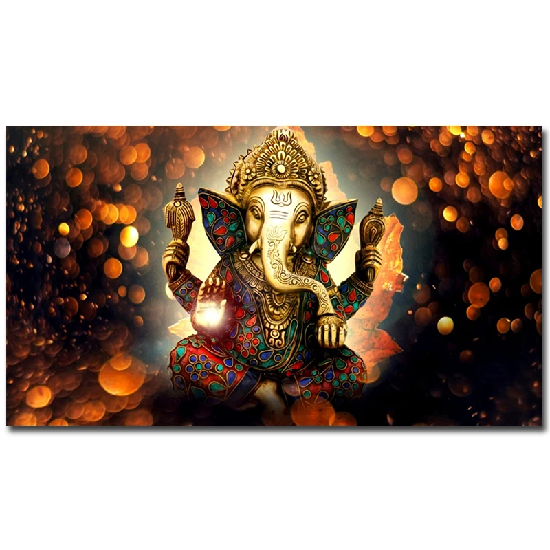 Картина на холсте Ganesha в индийском стиле дешевые китайские настенные картины