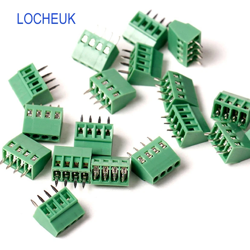 

10Pcs kf120-2.54 Pitch 2/3/4Pin PCB Screw Terminal Block Connector Rated 150V 6A KF120 DG308 2Pin 3Pin 4Pin Terminal Connector