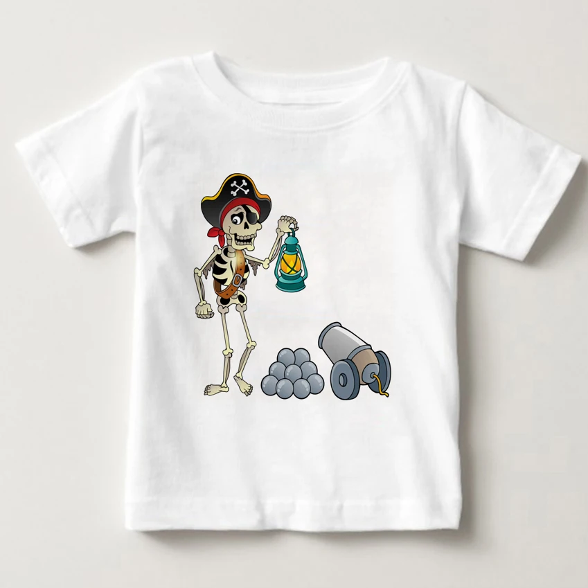 

Dabbing Skeleton Shirt Hip Hop Skull human halloween skeleton High Quality t-shirt boy white funny skull print kids T-shirt