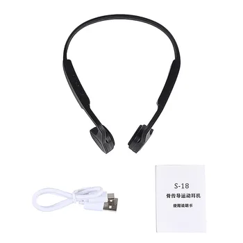 

New Bone Conduction S-18 Bluetooth 4.1 Bone Conduction Stereo Headphone Headse Smart Bluetooth Handfree Earphone With Box