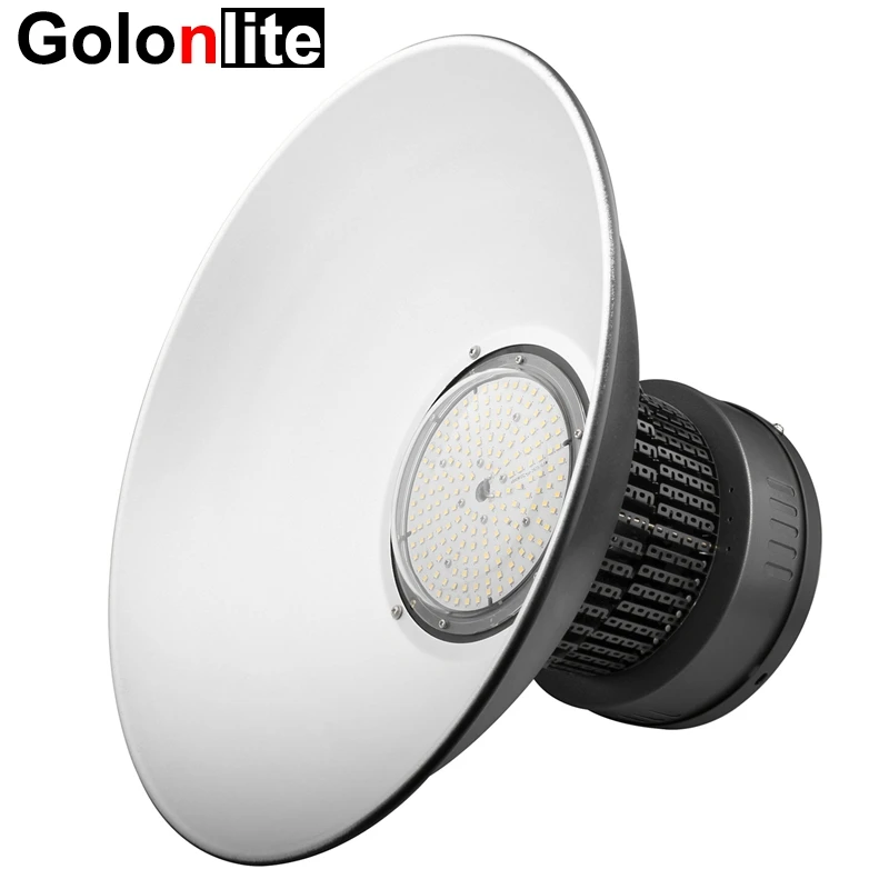 Golonlite 150 W светодиодный подвесной светильник типа high bay свет 200 Вт 100 Вт 80 Вт, 50 Вт, 60 90 120 градусов алюминиевым отражателем белый 4000 K 6500K100-277V заводская цена