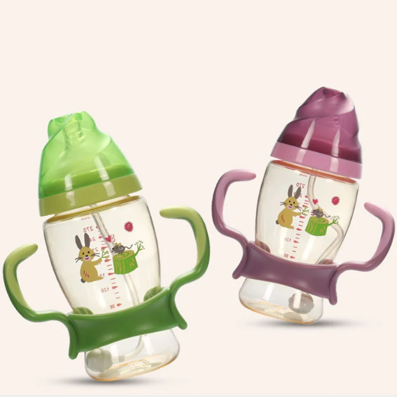 300 мл новорожденных широкий напиток для малышей с принтом в виде бутылки для кормления молочный фруктовый сок воды чашки для кормления