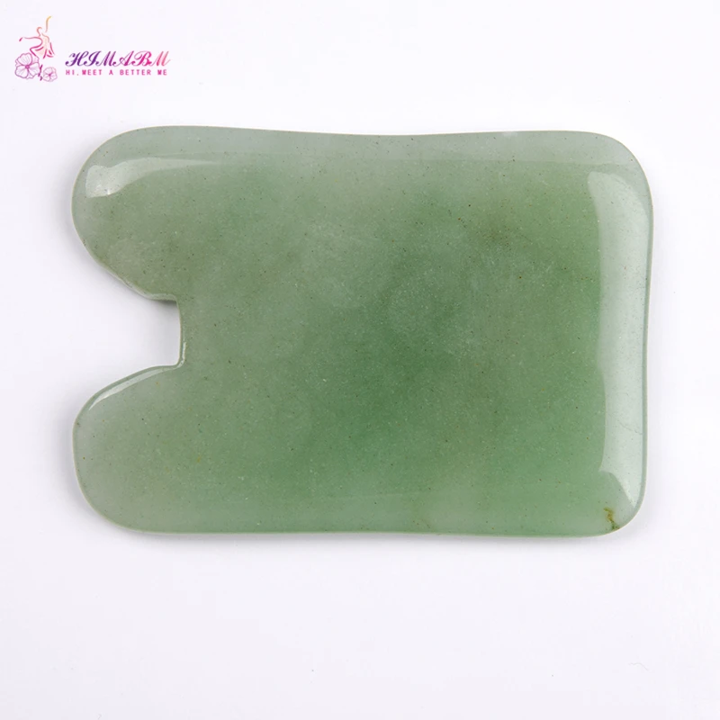 HIMABM 1 Pcs natural light green dong ling jade Guasha board facial treatment scraping tool for body massage health care HIMABM 1 Pcs natural light green dong ling jade Guasha board facial treatment scraping tool for body massage health care