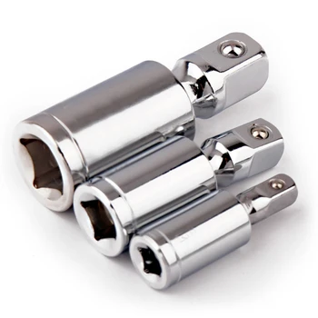 

3pcs Set 1/4” 3/8” 1/2” Socket Converter Adaptor Reducer Set Female To Male