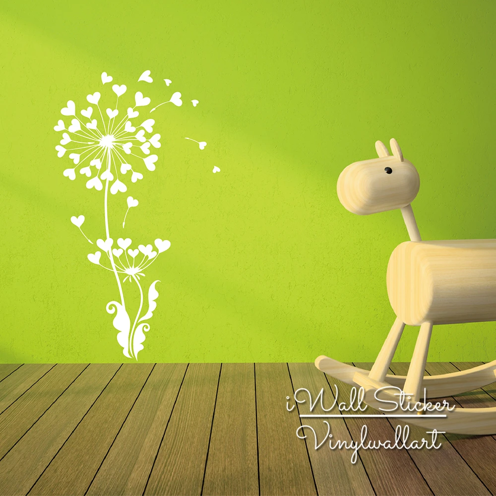 Dandelion Wall Sticker Flower Wall Decal DIY Dandelion Sticker Modern