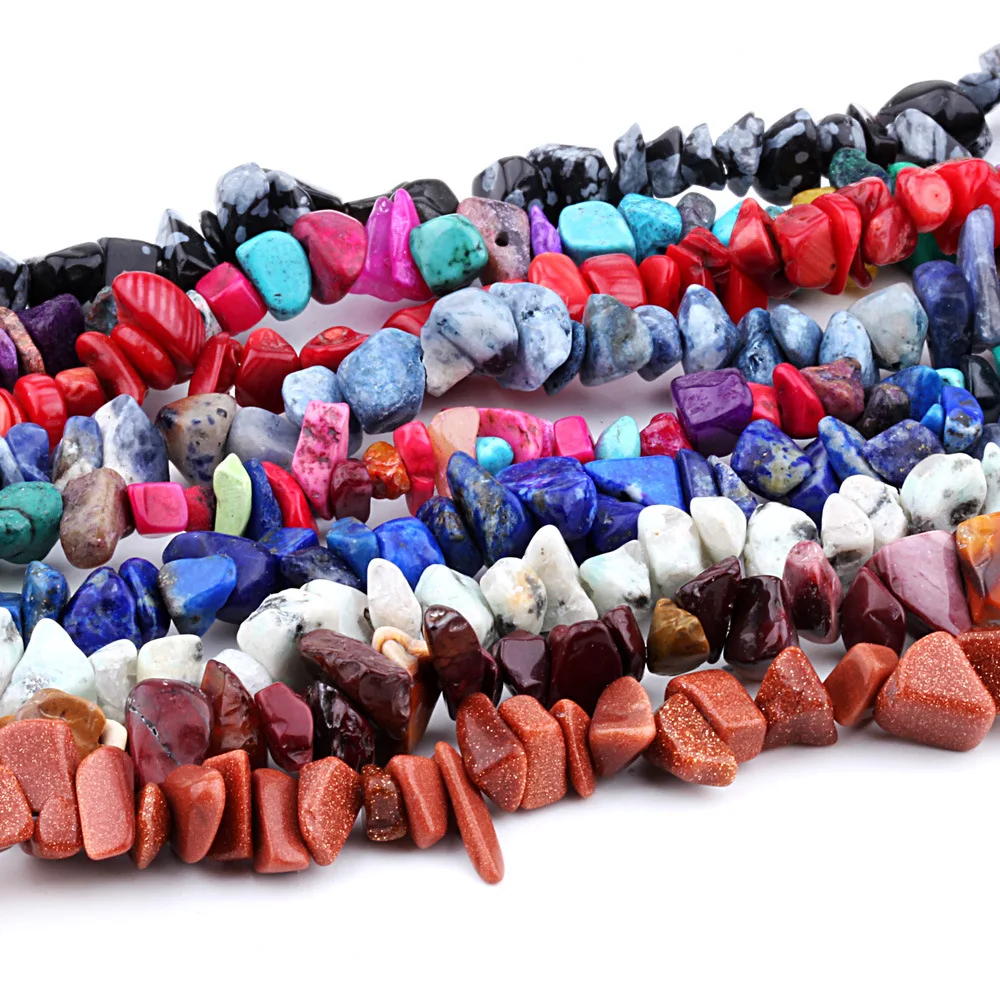 

1strand/lot 16 inch Natural Stone Beads Chips Bead 5-8mm Crystal Lrregular Gravel Bead Diy Bracelet Supplies For Jewelry Making