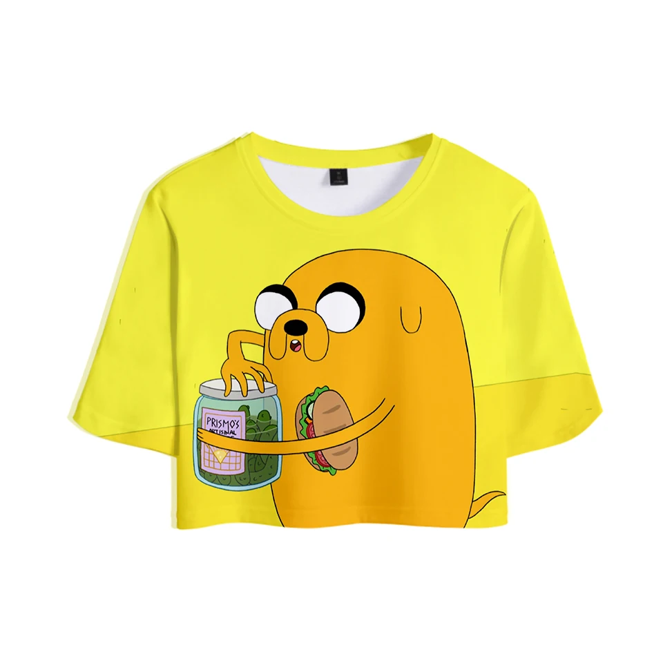 3D костюм Adventure Time сексуальная футболка для живота новый стиль поясничная