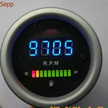 Sepp Автомобильный Тахометр метр об/мин+ датчик масла топлива al+ abs led