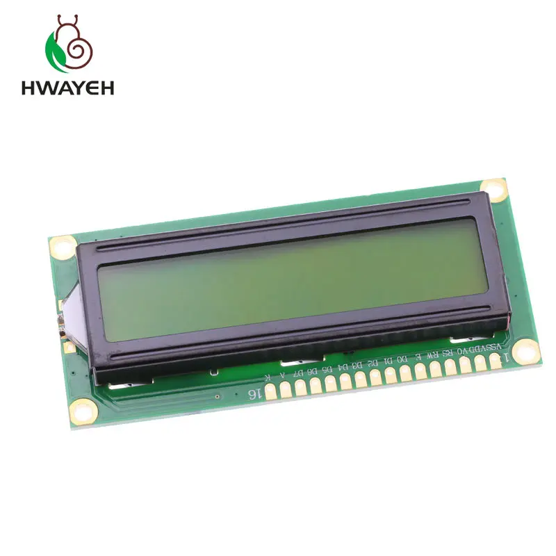 

1PCS LCD1602A 1602 module green screen 16x2 Character LCD Display Module.1602 5V green screen and white code for arduino