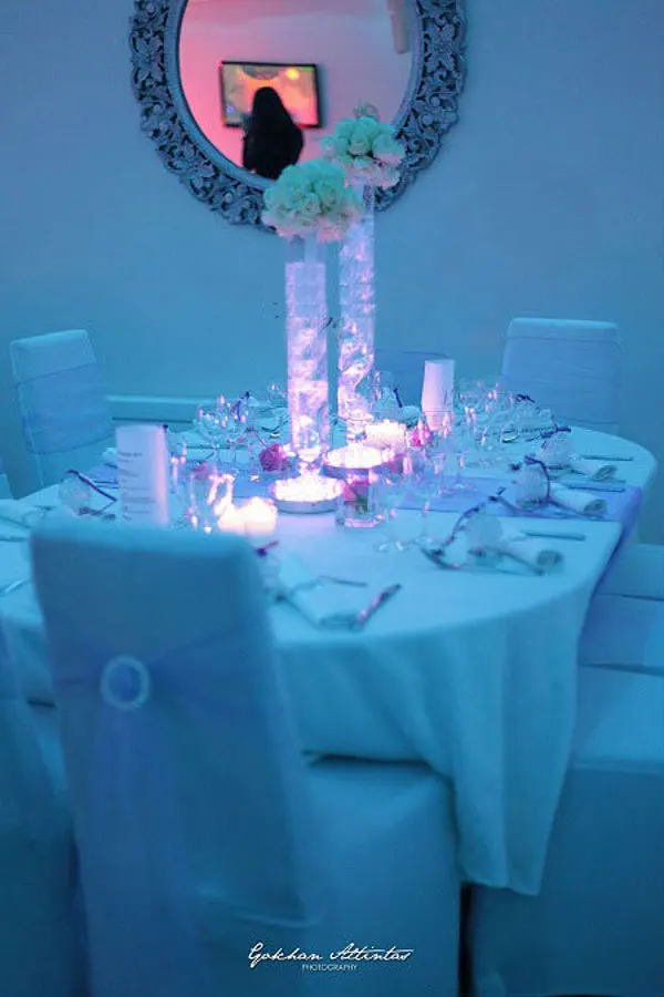 Г. Замороженные Свадебные украшения 10 единиц/партия дистанционное управление многоцветные светодиодный центральный, чашка для светодиода свет