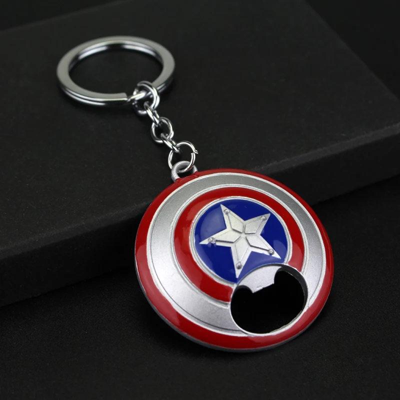 Superhero Alloy Captain America Key Chain Keyring Bags Pendant Cartoon Gifts Superhero Alloy Captain America Key Chain Keyring Bags Pendant Cartoon Gifts