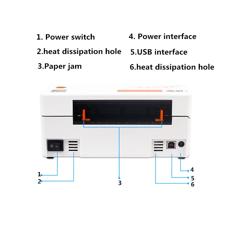 KM202 мини Экспресс накладной термопринтер штрих-код qr код товара наклейка-этикетка с ценой принтер ePacket e-waybill принтер этикеток