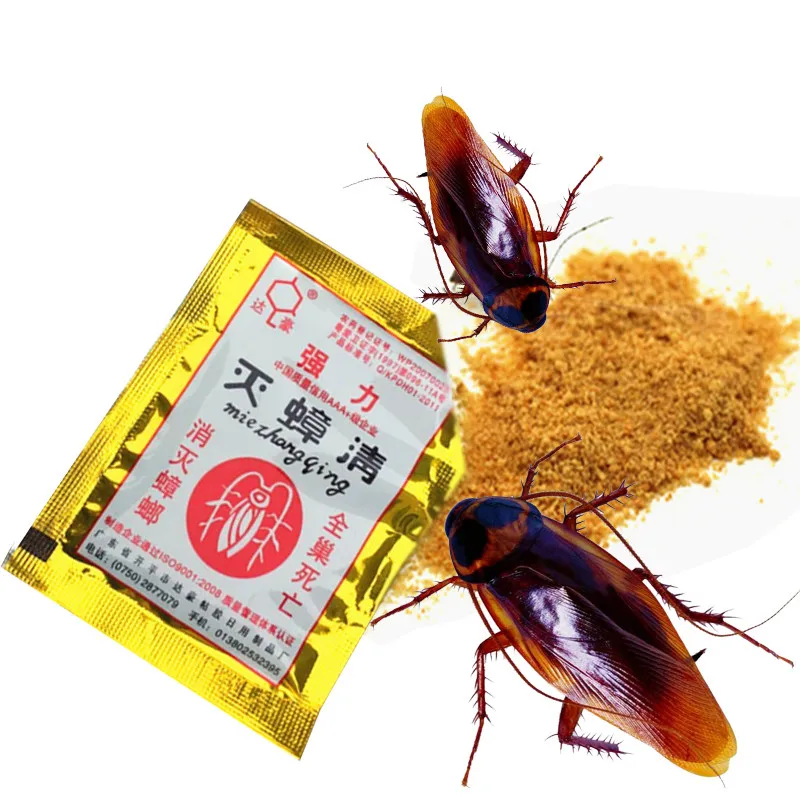 

6Pcs Roach Killer Effective Cockroach Kill Bait Powder Cockroach Repeller Killer Anti Pest Cockroach Powder Pest