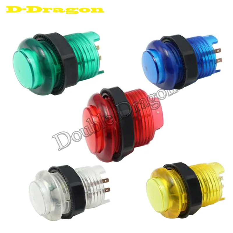 28MM 5V Arcade LED Illuminated Push Button Light Buttons Select Button For Coin Operator