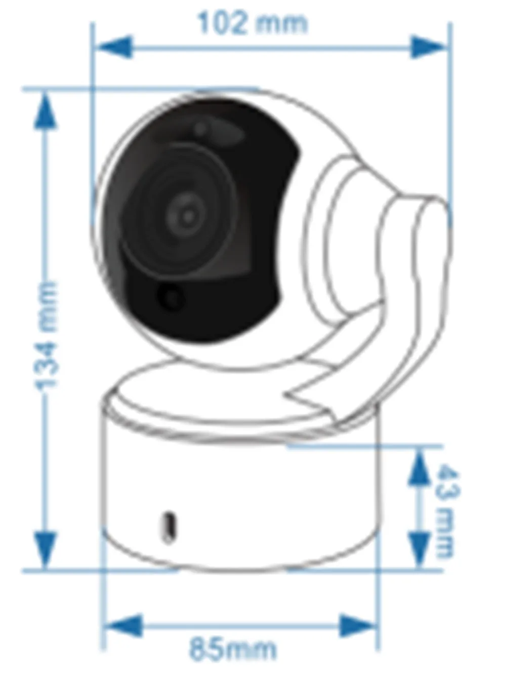 2MP 1080 P Беспроводной домофон PTZ Камера с Bluetooth Динамик Функция IP Камера
