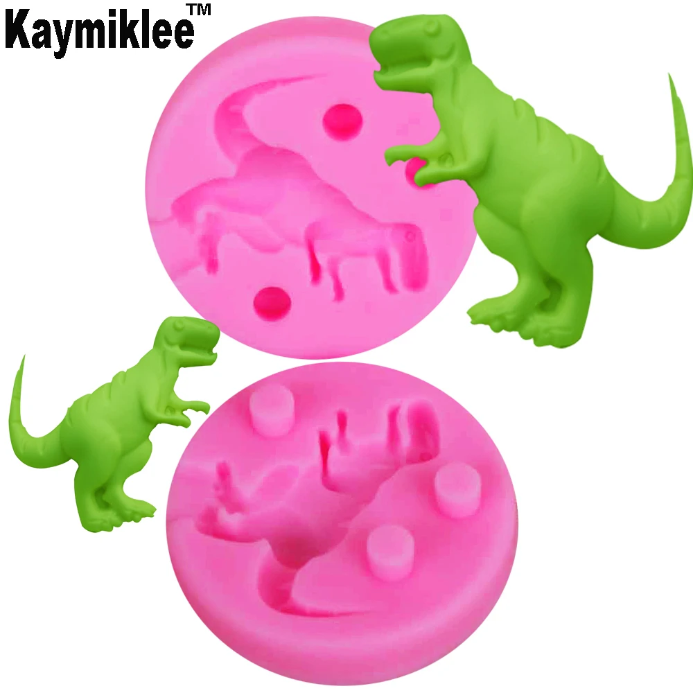 10pcs M531 2PCS Dinosaur Shape Silicone Mold, Jelly, Chocolate, Soap