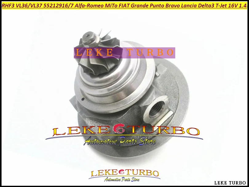 Картридж турбокомпрессора Core RHF3 VL36 VL37 для Lancia Delta MiTo Punto Bravo T-Jet 16 В 1368ccm 198A4000 88 кВт 120HP газовый 55212916