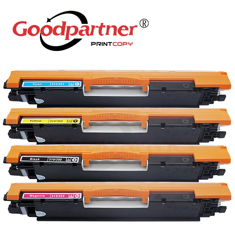 

1PC 126A CE310A CE311A CE312A CE313A Toner Cartridge for HP Color LaserJet Pro CP1025 CP1025nw 100 Color MFP M175 M175nw M275nw