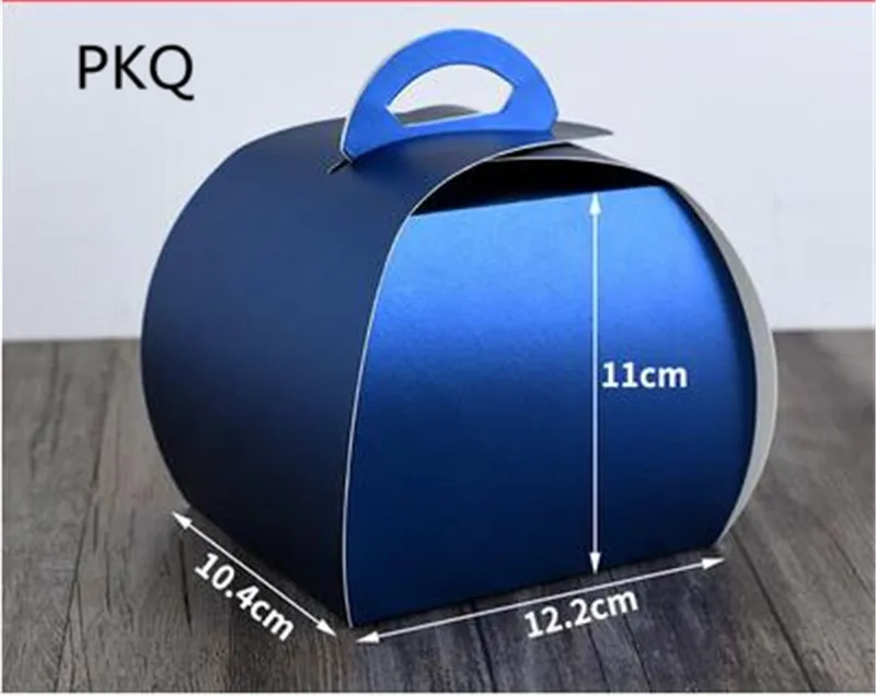 20 шт./лот Подарочная коробка большого размера Упаковка бумажная упаковка для кексов ручка коробка Свадьба День рождения коробка для торта муссовый торт коробка Cajas de коробка