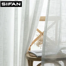 

Japan Solid Tulle Curtains for Bedroom Window Sheer Curtains for Living Room Kitchen Modern Voile Curtain Blinds Drapes