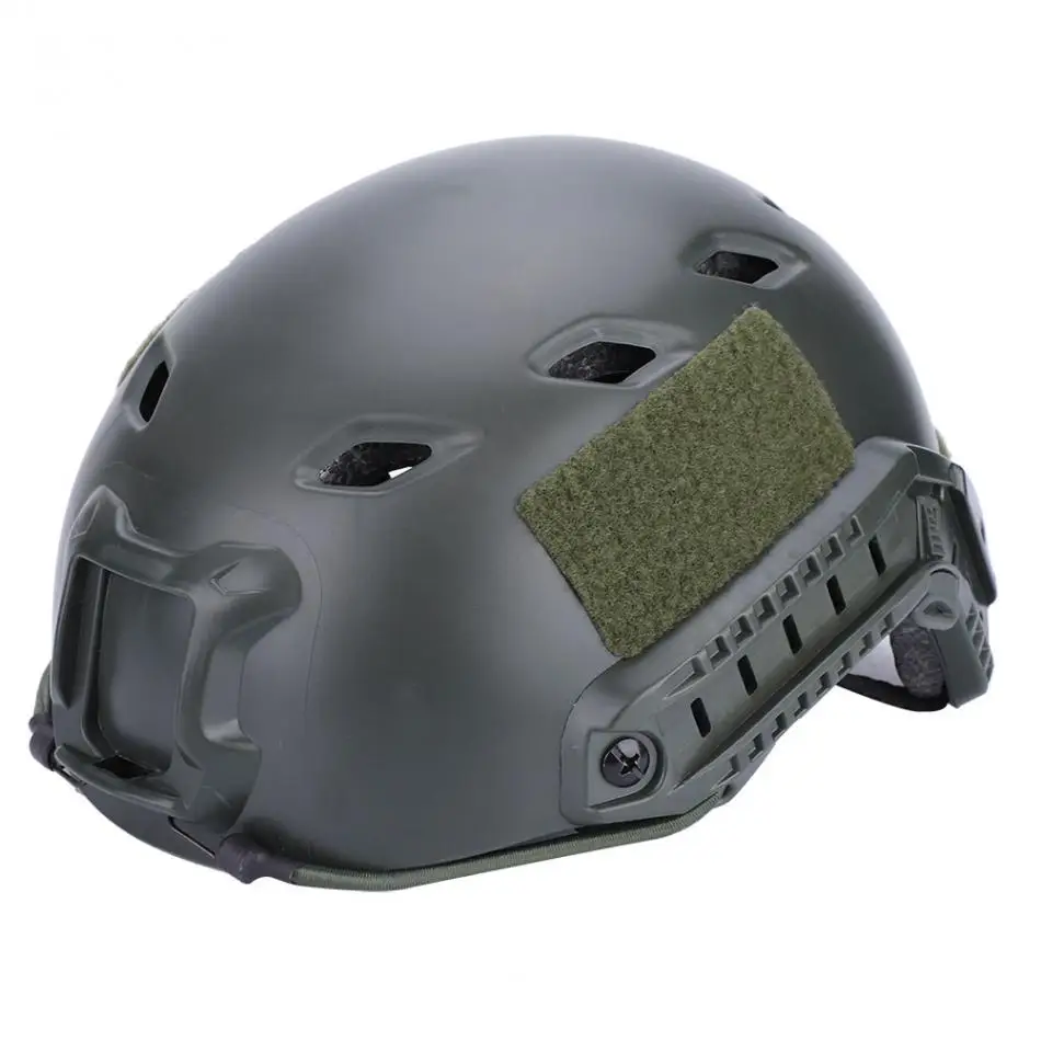 Тактический Быстрый Шлем с направляющими рельсами боковые рельсы военный защитный BJ ТИП база Пейнтбол прыжок CS Wargame спортивный шлем