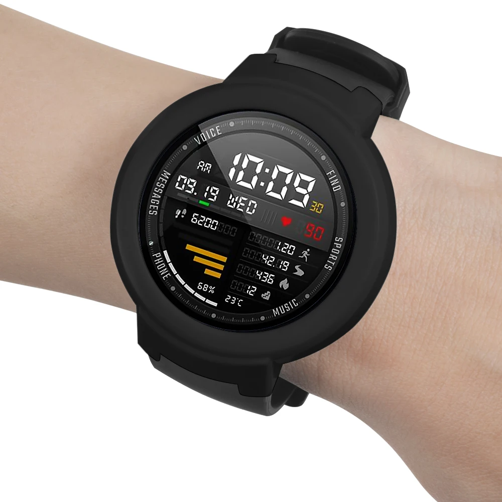 Тонкий чехол для ПК защитная рамка оболочка для Xiaomi Huami Amazfit Verge 3 часы красочные замена протектор для часов чехол