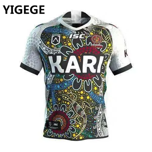 

YIGEGE indigenous all stars rugby Jerseys 2019 home jersey League shirt indigenous Rugby jersey shirts s-3xl