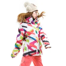 Женщины Лыжная Куртка Сноуборд Ветрозащитный Водонепроницаемый Открытый Спортивная Одежда Отдых На Природе Езда Лыжи Теплая Одежда Кемпинг Езда Женский