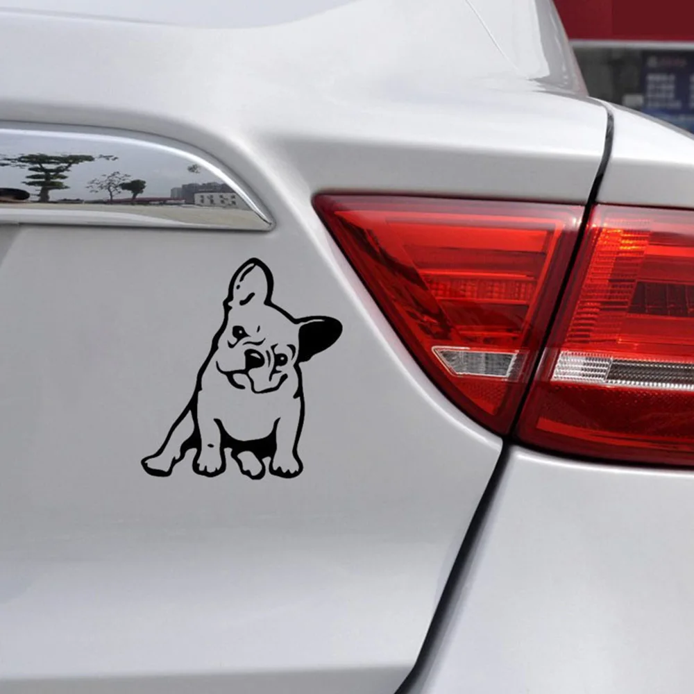 

Cartoon Bulldog Dog Decal for Car Window Decoration Lovely Animal Car Sticker