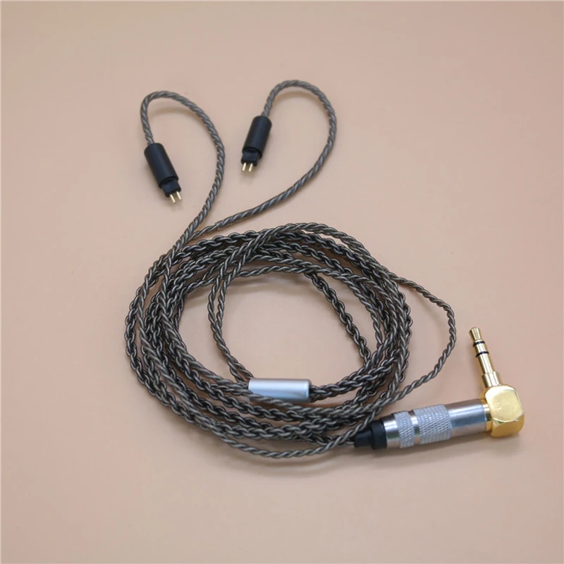 

New 2 Pin Replacement Cable for Weston TFZ 1964 w4r um3x es3 es5 Earphone 0.78mm plated silver for iPhone xiaomi Android IOS