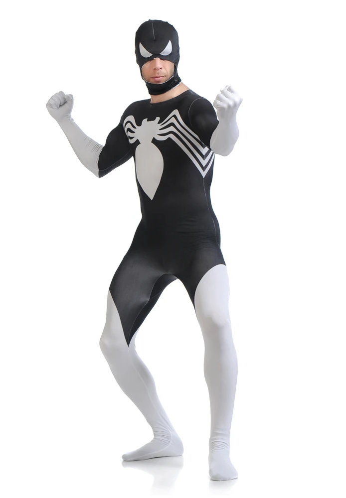 High quality piderman costume superhero halloween cosplay spider-man costumes tight spandex zentai suit
