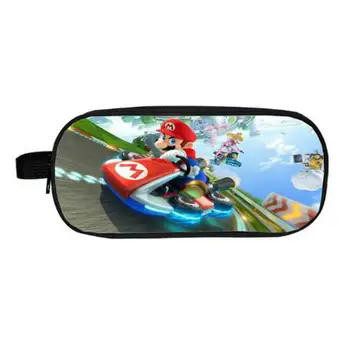 

Cartoon Mario / Sonic Boom Cosmetic Cases Pencil Holder Children School Supplies Bag Kids Makeup Bags Boys Girls Cases