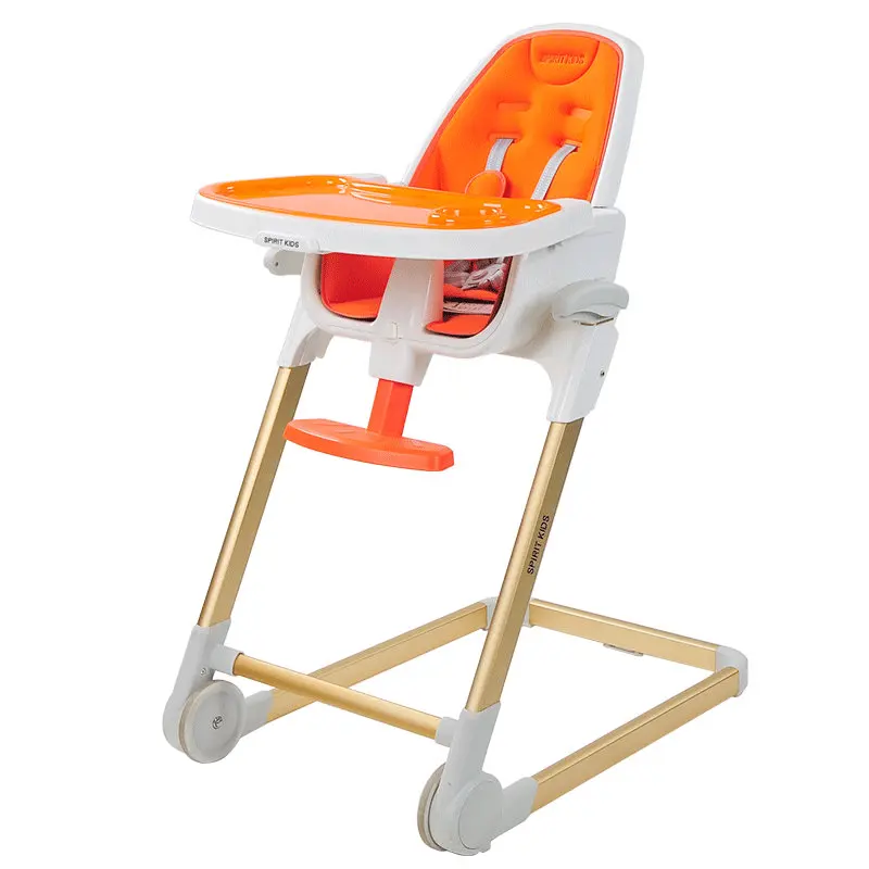 Simply Foldable Highchair, Adjustable Baby Feed Chair, 4 in 1 Kids Booster Seatfeeding chair