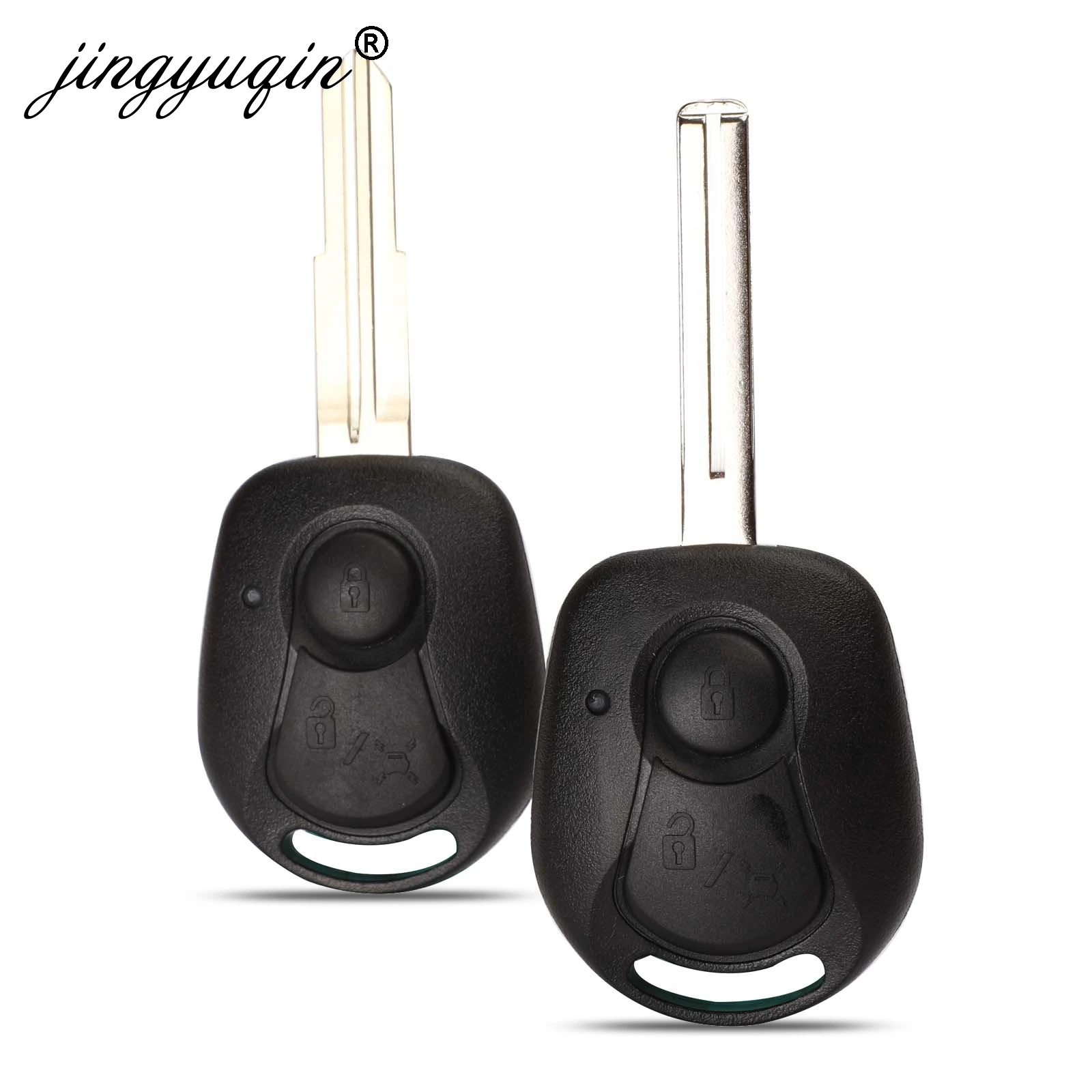 Jingyuqin 10 шт. 2 кнопки дистанционного ключа оболочки для SSANGYONG ACTYON KYRON REXTON RX7