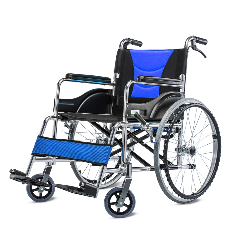 

Cofoe Yiqiao Manual Nursing Wheelchair Scooter with Handbrake Folding Portable for Old People and the Disabled Four Colors