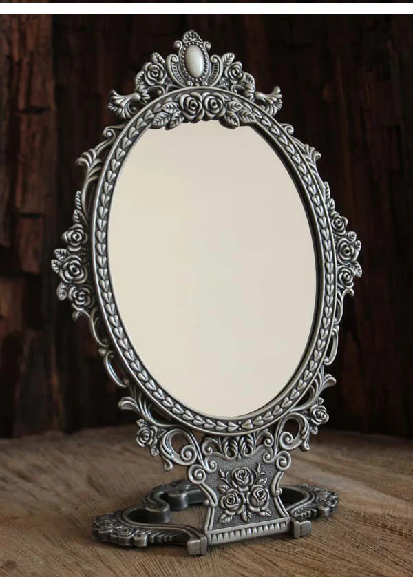 vintage table mirror
