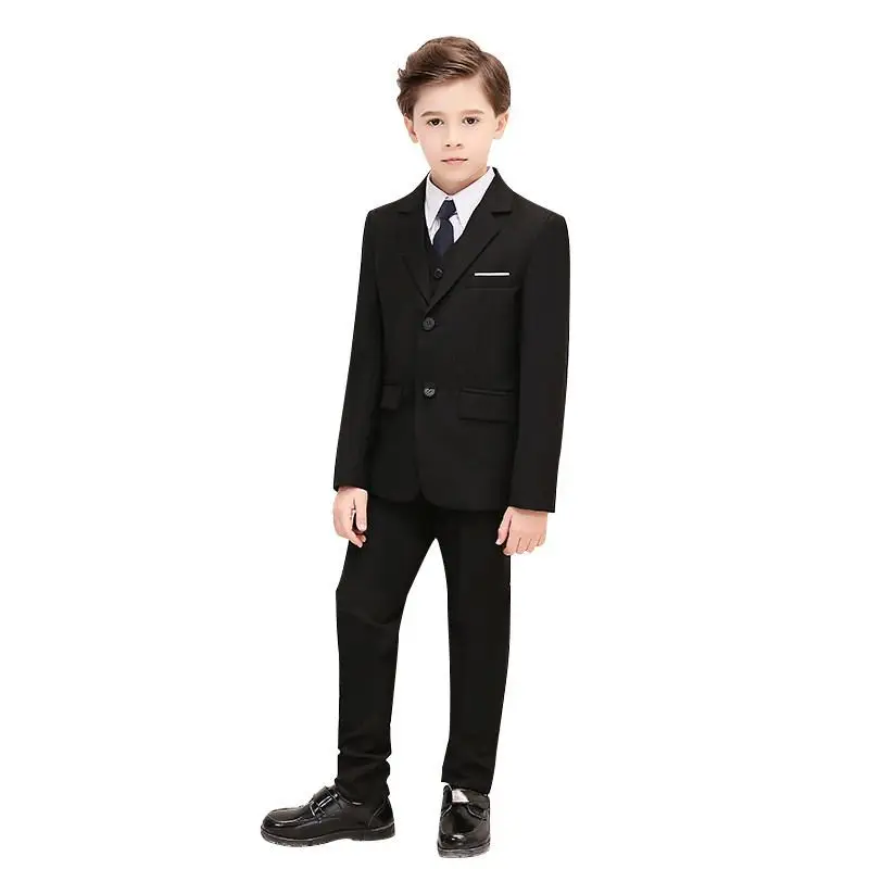 

New Kids Boys Suit For Piano Wedding Party Children Boys Blazer+Pant+Vest+Shirt 2/3/4 Pcs Sets Baby Boy Suits Formal Clothes Y86