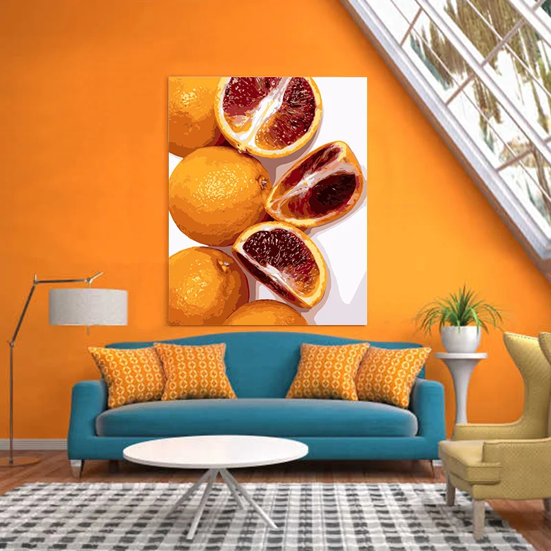 

Handmade Chocolate Macaron Ferrero Fruit Pumpkin DIY Painting Digital Art Painting Digital Family Hotel Decorative Painting