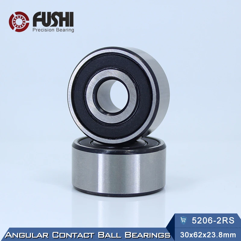 1 PC BAIJIAXIUSHANG Bearings 5206 2RS Deep Groove Ball Bearing 5206RS 3206 2RS 3056206 Axial Double Row Angular Contact Ball Bearings 30 x 62 x 23.8 mm 1 PC BAIJIAXIUSHANG Bearings 5206 2RS Deep Groove Ball Bearing 5206RS 3206 2RS 3056206 Axial Double Row Angular Contact Ball Bearings 30 x 62 x 23.8 mm