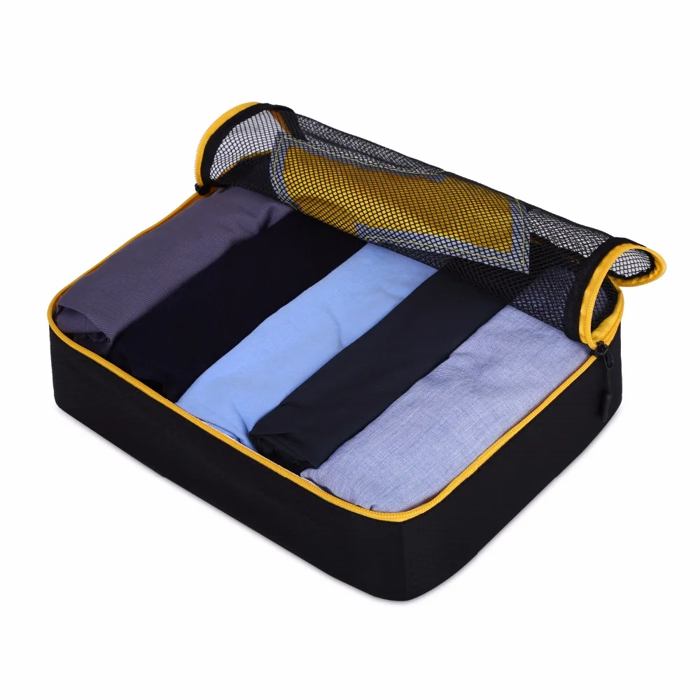BAGSMART 7 Pcs Set Packing Cubes - Travel Organizers with Laundry Bag