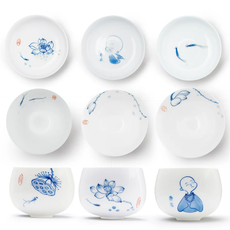 

TANGPIN ceramic teacups handpainted tea cup chinese kung fu tea set drinkware